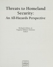 Front cover of Threats to homeland security by Richard James Kilroy