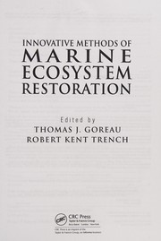 Front cover of Innovative methods of marine ecosystem restoration by Thomas J. Goreau