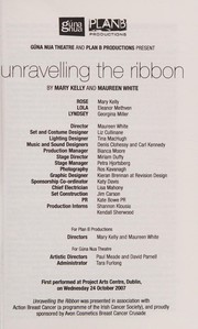 Front cover of Unravelling the ribbon by Mary Reed