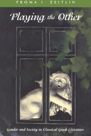 Cover of Playing the Other by Froma I. Zeitlin