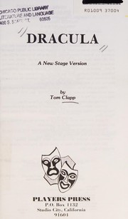 Cover of Dracula by Tom Clapp