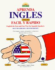 Front cover of Aprenda inglés, English, fácil y rápido by Alicia Arnaldo