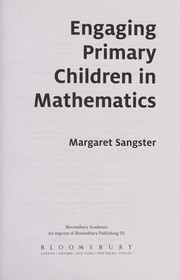 Front cover of Engaging primary children in mathematics by Margaret Sangster