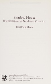 Cover of Shadow house by Jonathan Meuli