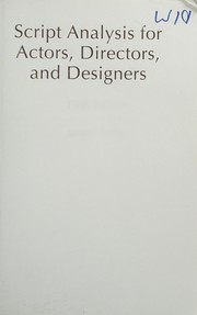 Front cover of Script Analysis for Actors, Directors, and Designers by James Michael Thomas