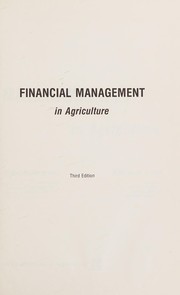 Front cover of Financial management in agriculture by Peter J. Barry