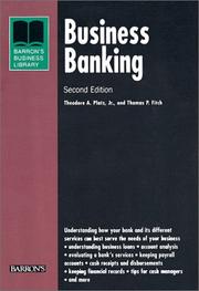 Cover of Business banking by Theodore A. Platz