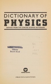 Cover of Dictionary of physics by Oxford University Press