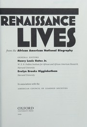 Cover of Harlem Renaissance lives from the African American national biography by Evelyn Brooks Higginbotham