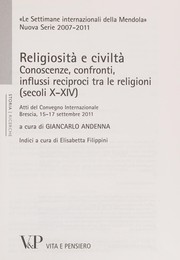 Front cover of Religiosità e civiltà by Settimane internazionali della Mendola, Nuova serie (2011 Brescia, Italy)