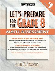 Front cover of Let's prepare for the grade 8 math test by Anne M. Szczesny