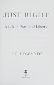 Cover of Just Right by Lee Edwards
