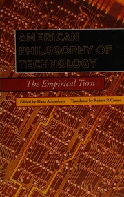 Front cover of American philosophy of technology by Hans Achterhuis