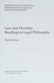 Cover of Law and morality by David Dyzenhaus