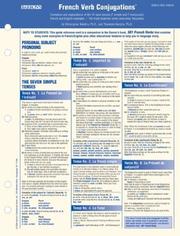 Front cover of French Verbs Conjugation Card (Foreign Language Verb Conjugation Cards) by Christopher Kendris