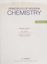 Front cover of Principles of Modern Chemistry by David Oxtoby