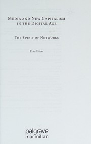 Front cover of Media and new capitalism in the digital age by Eran Fisher