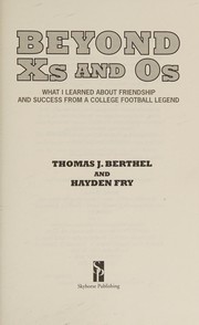 Front cover of Beyond Xs and Os by Thomas J. Berthel