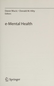 Front cover of E-Mental Health by Davor Mucic
