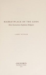 Front cover of Marketplace of the gods by Larry Witham