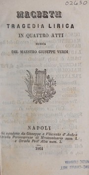 Cover of Macbeth by Francesco Maria Piave