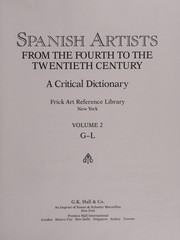 Front cover of Spanish Artists from the Fourth to the Twentieth Century: A Critical Dictionary by Frick Art Reference Library.