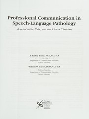 Cover of Professional communication in speech-language pathology by A. Embry Burrus