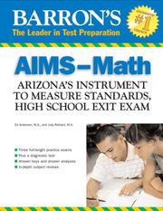 Cover of AIMS - math Arizona instrument to measure standards high school exit exam by Ed Anderson