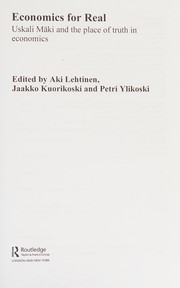 Front cover of Economics for real by Aki Petteri Lehtinen