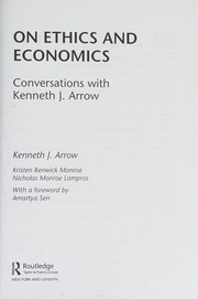 Front cover of On Ethics and Economics by Kenneth Joseph Arrow