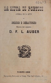Cover of La muta di Portici by Eugène Scribe