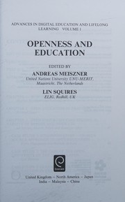 Cover of Openness and Education by Andreas Meiszner