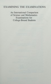 Front cover of Examining the Examinations by National Center for Improving Science Education (U. S.)