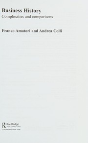 Cover of Business History by Franco Amatori