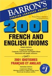Front cover of 2001 French and English idioms = by David Sices