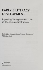 Cover of Early biliteracy development by Eurydice B. Bauer