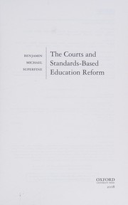 Cover of The courts and standards-based reform by Benjamin Superfine
