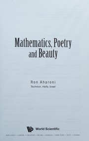 Front cover of Mathematics, poetry, and beauty by Ron Aharoni