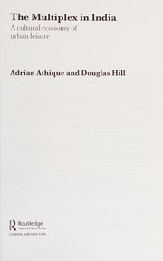 Cover of The multiplex in India by Adrian Athique