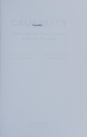 Cover of Causality by Phyllis Illari