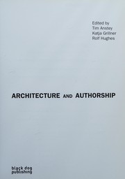 Front cover of ARCHITECTURE AND AUTHORSHIP; ED. BY TIM ANSTEY by Tim Anstey