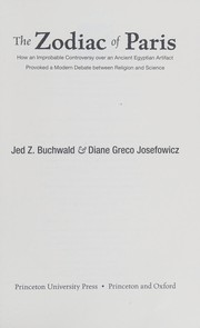 Cover of The zodiac of Paris by Jed Z. Buchwald