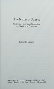 Front cover of The nature of science by Fernando Espinoza