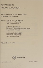 Cover of Issues, practices and concerns in special education by Anthony F. Rotatori