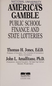Cover of America's gamble by Jones, Thomas H.