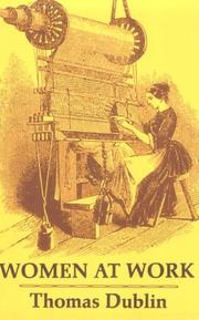 Cover of Women at work by Thomas Dublin