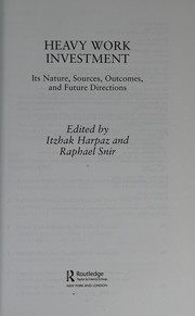 Cover of Heavy Work Investment by Itzhak Harpaz