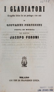 Cover of I gladiatori by Giovanni Peruzzini