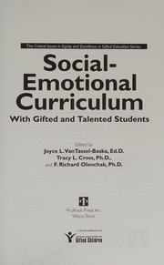 Front cover of Social-emotional curriculum with gifted and talented students by Joyce VanTassel-Baska