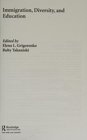 Front cover of Immigration, Diversity, and Education by Elen Grigorenko